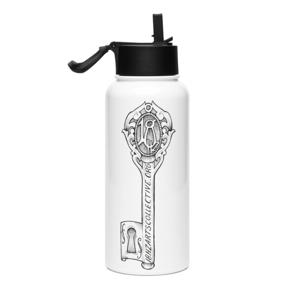 Stainless steel water bottle with a straw lid - Image 4